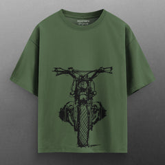 Retro Motorcycle Heavy Duty® Oversized T-Shirt.