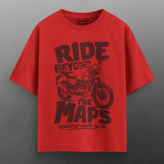 Ride Beyond Maps Heavy Duty® Oversized T-Shirt.