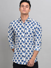 Buy Oversized streetwear Allover Elephant Art Printed Shirt Online - RoadTrip®