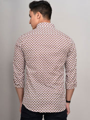 Buy Oversized streetwear Allover Floral Block Printed Shirt Online - RoadTrip®