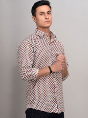 Buy Oversized streetwear Allover Floral Block Printed Shirt Online - RoadTrip®