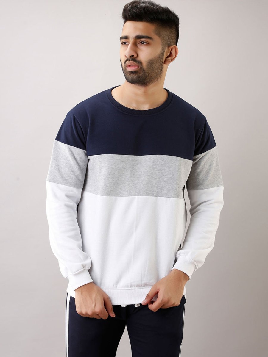 Buy Oversized streetwear Amazing Colourblock Full Sleeves Sweatshirt Online - RoadTrip®