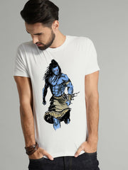 Buy Oversized streetwear Angry Lord Shiva Graphic T-shirt Online - RoadTrip®