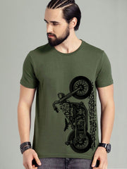 Buy Oversized streetwear Born To Ride Trendy Side Printed T-shirt Online - RoadTrip®