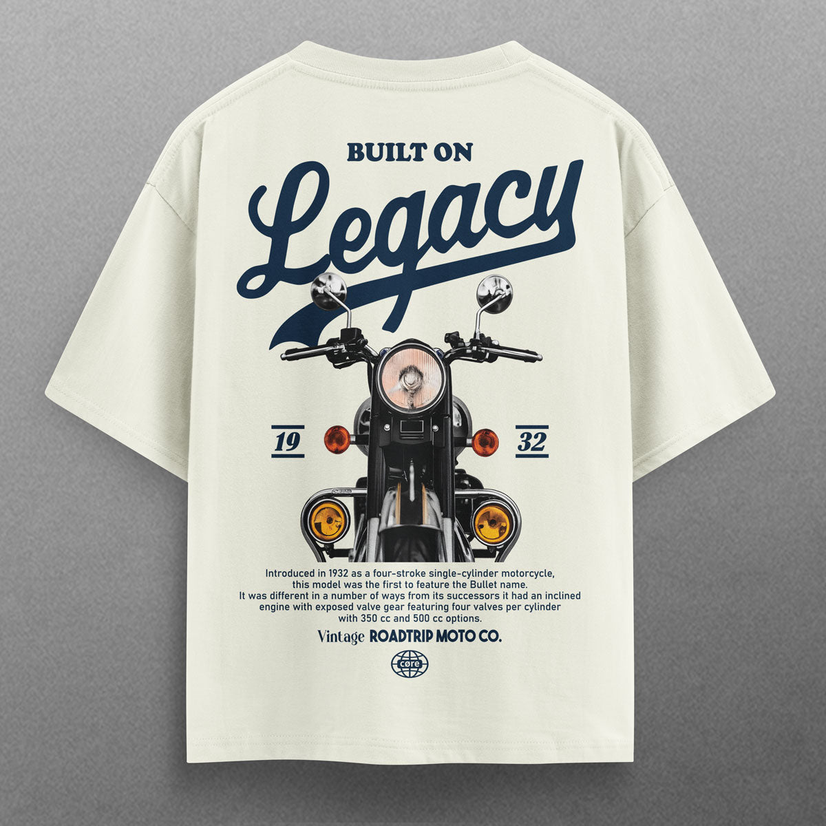 Buy Oversized streetwear BUILT ON LEGACY T - SHIRT Online - RoadTrip®
