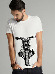 Buy Oversized streetwear Classic Retro Motorcycle Printed T-shirt Online - RoadTrip®