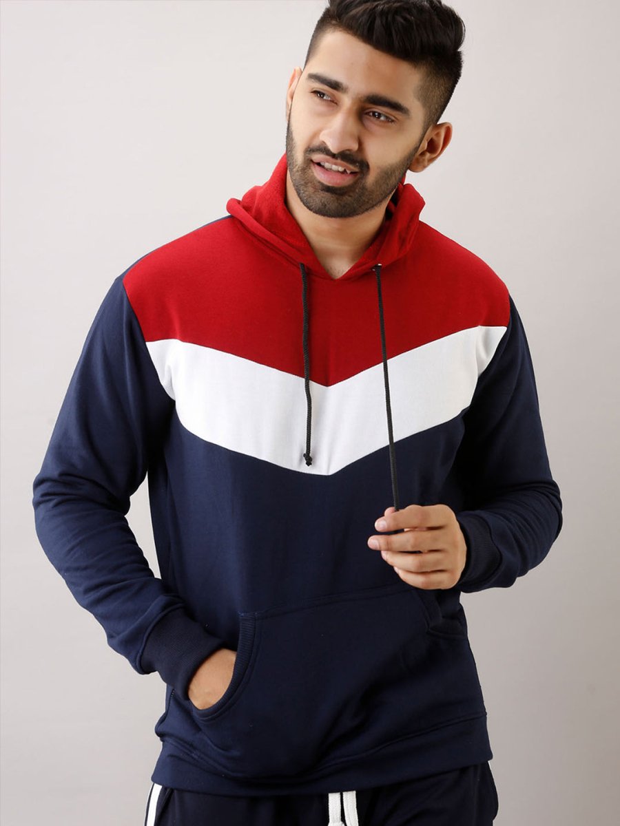 Buy Oversized streetwear Cool Block Full Sleeves Hoodie Online - RoadTrip®