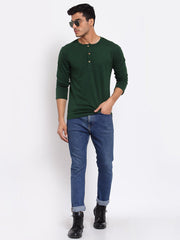 Buy Oversized streetwear Cool Full hand Henley T-Shirt Online - RoadTrip®