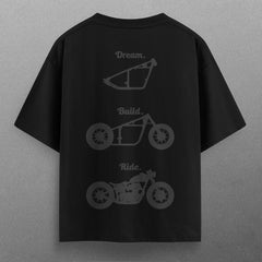 Buy Oversized streetwear DREAM BUILD RIDE T - SHIRT Online - RoadTrip®