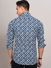 Buy Oversized streetwear Floral Block Printed Shirt Online - RoadTrip®