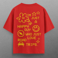 Buy Oversized streetwear HAPPY GUY T - SHIRT Online - RoadTrip®