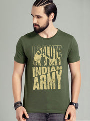 Buy Oversized streetwear I Salute Indian Army Graphic T-shirt Online - RoadTrip®
