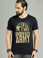 Buy Oversized streetwear I Salute Indian Army Graphic T-shirt Online - RoadTrip®