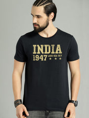 Buy Oversized streetwear INDIA 1947 Land Sea Sky Graphic T-shirt Online - RoadTrip®