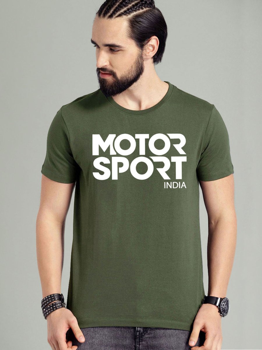 Buy Oversized streetwear Motor Sports India Printed T-shirt Online - RoadTrip®