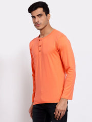 Buy Oversized streetwear Premium Pure Cotton Henley T-Shirt Online - RoadTrip®