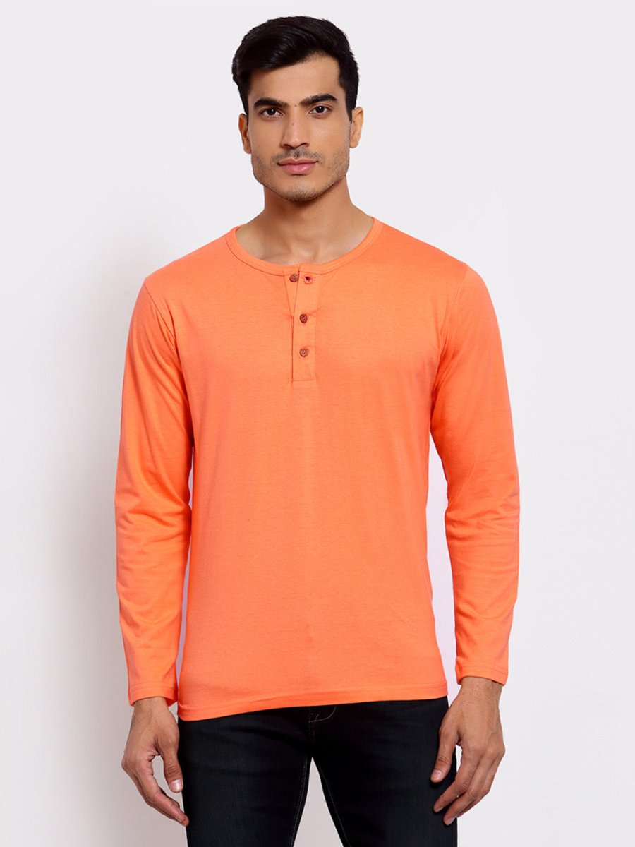 Buy Oversized streetwear Premium Pure Cotton Henley T-Shirt Online - RoadTrip®