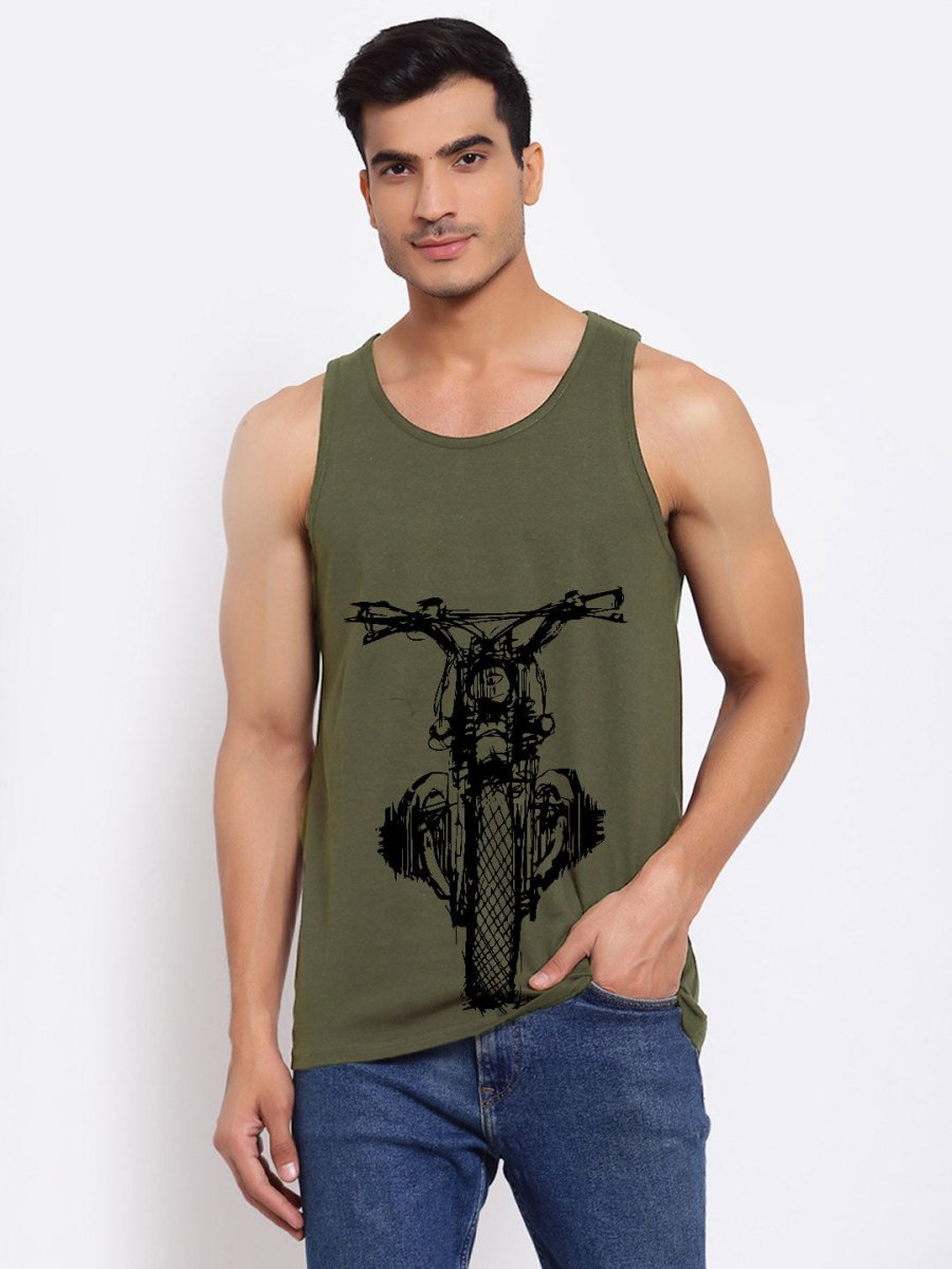 Buy Oversized streetwear Premium Retro Motorcycle Printed Vest Online - RoadTrip®