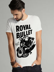 Buy Oversized streetwear Premium Royal Bullet Printed T-shirt Online - RoadTrip®