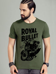Buy Oversized streetwear Premium Royal Bullet Printed T-shirt Online - RoadTrip®