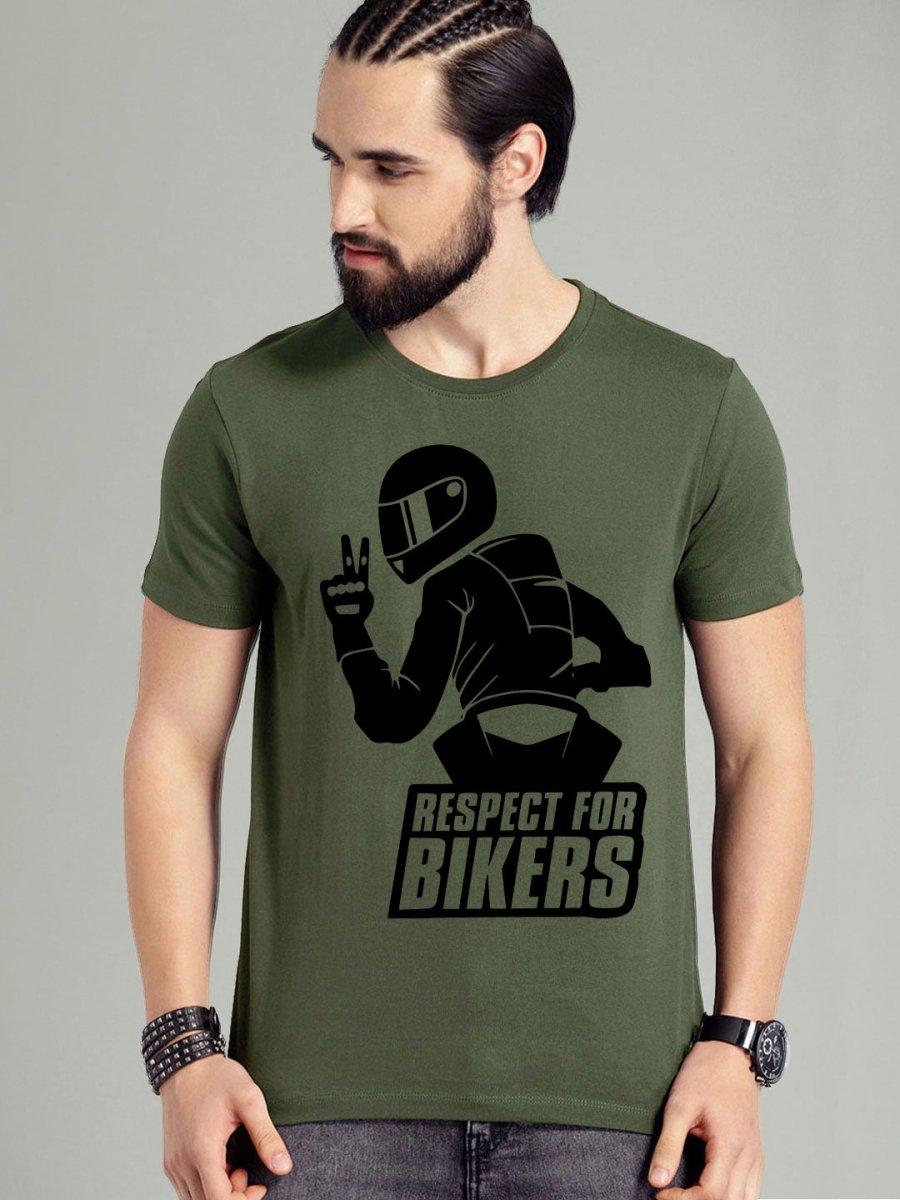 Buy Oversized streetwear Respect The Bikers Graphic T-Shirt Online - RoadTrip®
