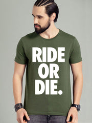 Buy Oversized streetwear Ride Or Die Bikers Quote Graphic T-Shirt Online - RoadTrip®