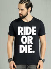 Buy Oversized streetwear Ride Or Die Bikers Quote Graphic T-Shirt Online - RoadTrip®