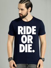 Buy Oversized streetwear Ride Or Die Bikers Quote Graphic T-Shirt Online - RoadTrip®