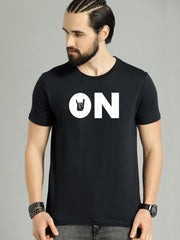 Buy Oversized streetwear Rock On Printed T-shirt Online - RoadTrip®