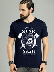 Buy Oversized streetwear Rocking Star Yash Graphic Printed T-shirt Online - RoadTrip®
