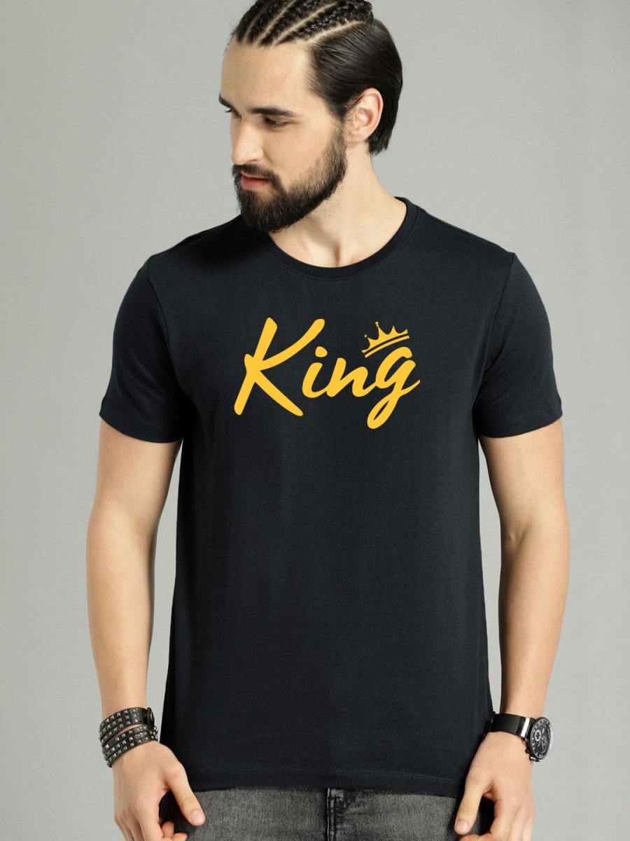 Buy Oversized streetwear Royal King Graphic Printed T-shirt Online - RoadTrip®
