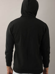 Buy Oversized streetwear Solid Black Hoodie With Zip Online - RoadTrip®