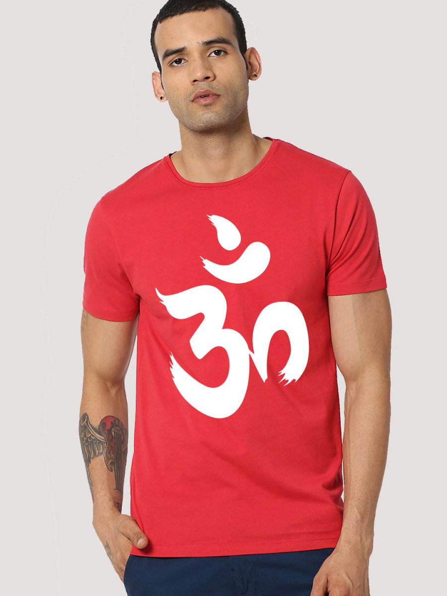 Buy Oversized streetwear Spiritual OM Graphic Printed T-shirt Online - RoadTrip®