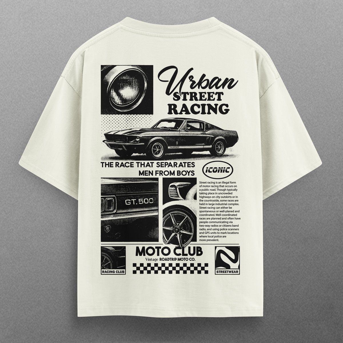 Buy Oversized streetwear STREET RACING T - SHIRT Online - RoadTrip®