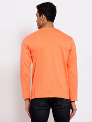Buy Oversized streetwear Stylish Peach & Black Colour Henley T-Shirts Combo Pack Online - RoadTrip®