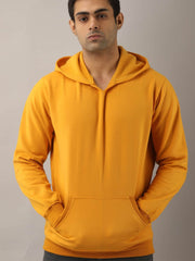 Buy Oversized streetwear Stylish Solid Mustard Colour Hoodie Online - RoadTrip®