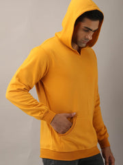 Buy Oversized streetwear Stylish Solid Mustard Colour Hoodie Online - RoadTrip®