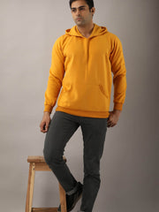 Buy Oversized streetwear Stylish Solid Mustard Colour Hoodie Online - RoadTrip®