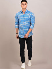 Buy Oversized streetwear Thar Camel Allover Printed Blue Shirt Online - RoadTrip®