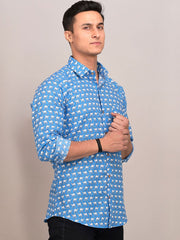 Buy Oversized streetwear Thar Camel Allover Printed Blue Shirt Online - RoadTrip®