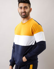 Buy Oversized streetwear Trendy Colour Block Sweatshirt Online - RoadTrip®