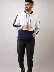 Buy Oversized streetwear White Sleeves Strips Hoodie Online - RoadTrip®