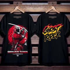 Samurai Ghost Rider Club Pack of 2 Heavy Duty® Oversized T-Shirts.