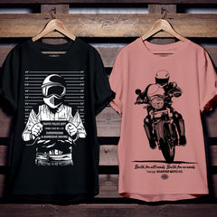 Overspeed Rider Combo Pack Of 2 Oversized T-Shirts.