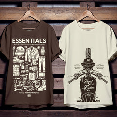 Riders Essentials Combo Pack of 2 Oversized T-Shirts.
