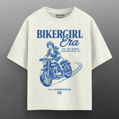 BikerGirl Era Heavy Duty® Oversized T-Shirt.