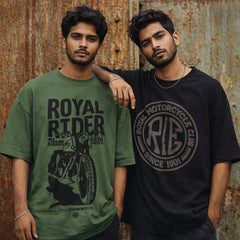 Royal Motorcycle Club Combo Pack of 2 Heavy Duty® Oversized T-Shirts.