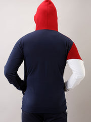 Multi Colour Block Full Sleeves Hoodie - Road Trip