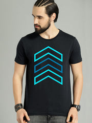 Colorful Stripes Graphic Printed T-Shirt