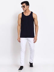 Buy Oversized streetwear Bold Solid Sleeveless Vest Online - RoadTrip®